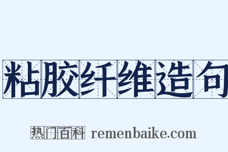 粘胶纤维造句是什么意思的图片